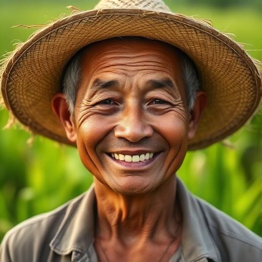 Foto Pak Suryana, petani padi dari Karawang, Jawa Barat